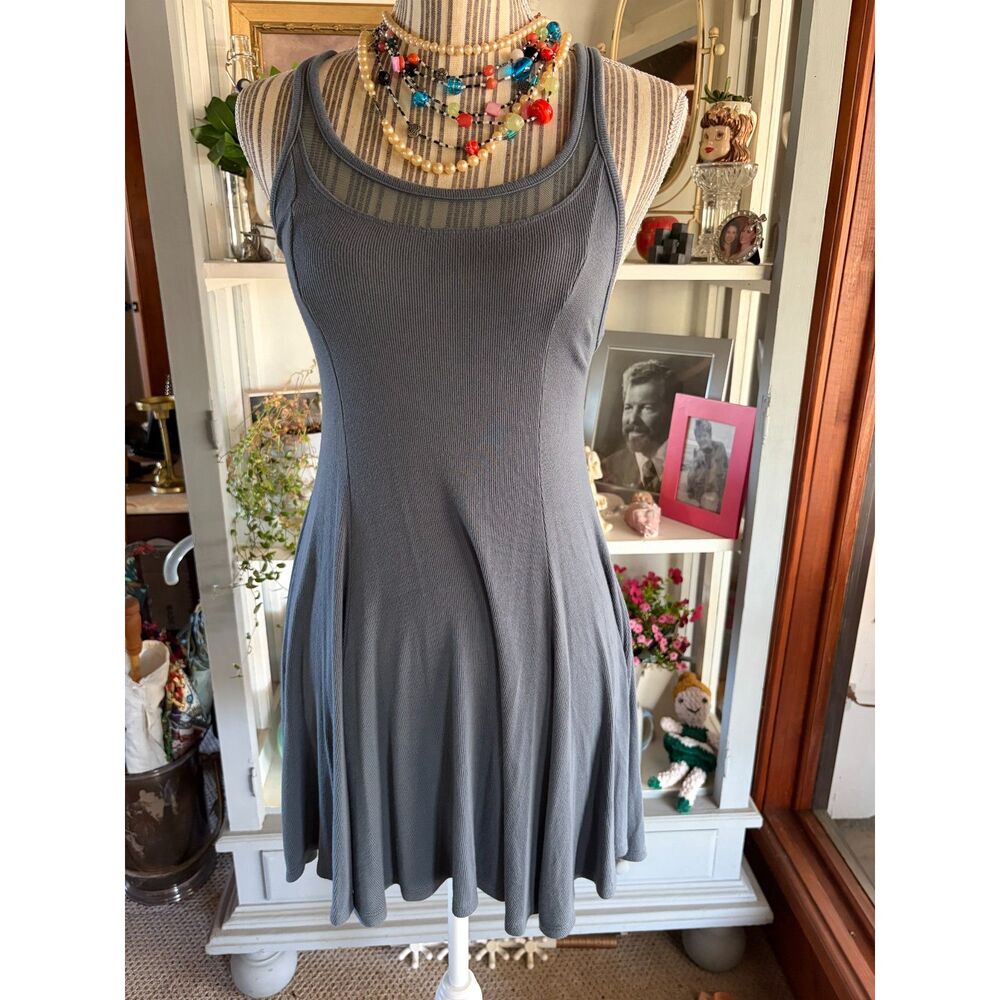 Silence & Noise XS Mesh & Cotton Mini Dress Urban Outfitters Skater Swing Sport